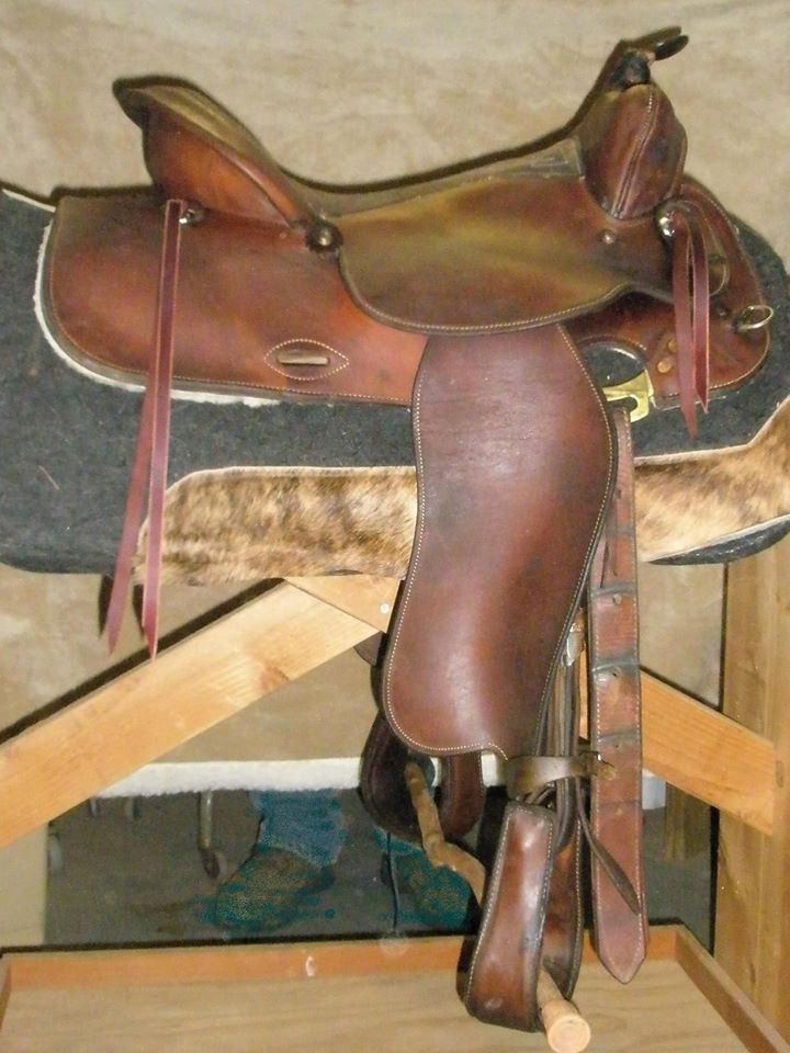 same saddle after restoration